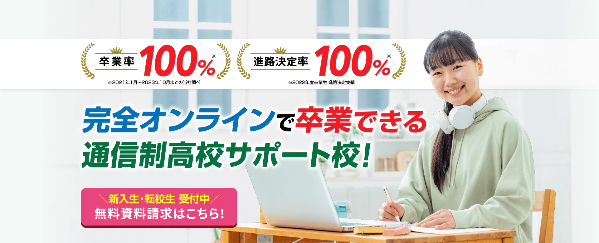 完全オンラインで卒業できる通信制サポート校
